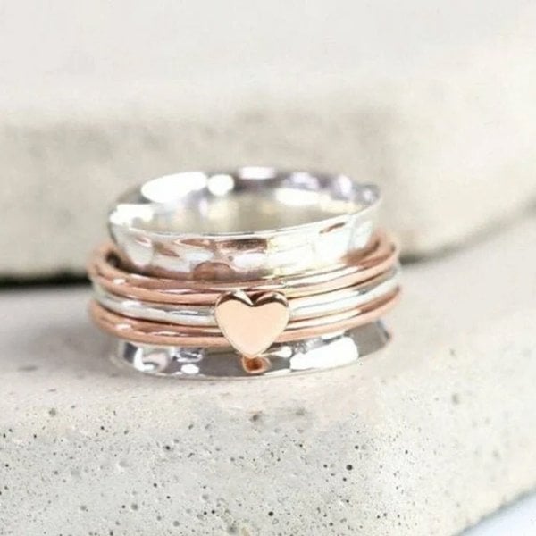 🔥   Promotion 48% OFF🎁🔥🔥Self Love Spinner Heart Ring💖