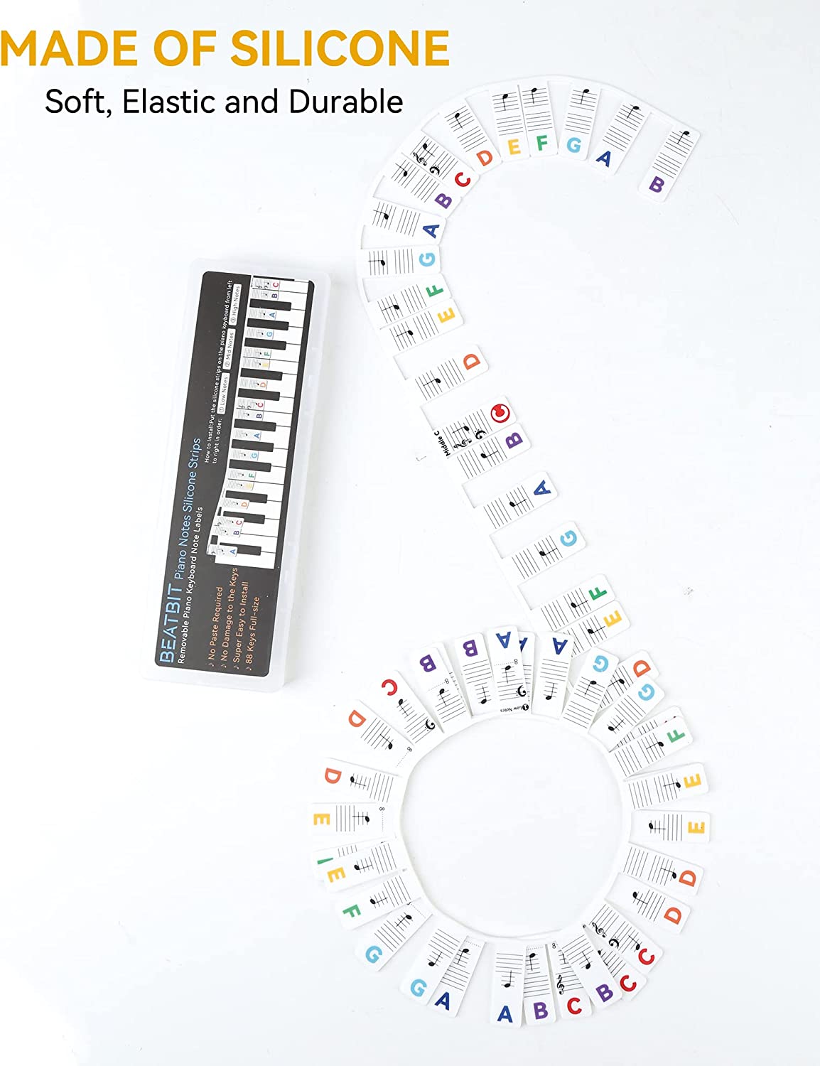 🎁  48% OFF🔥🔥--🎄Removable Piano Keyboard Note Labels